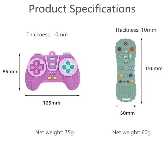 Jouet de dentition en silicone sans BPA pour bébé de 7 à 12 mois, jouet sensoriel et téléclicteur de simulation pour garçons et filles, jouet de développement pour bébés occasions spéciales