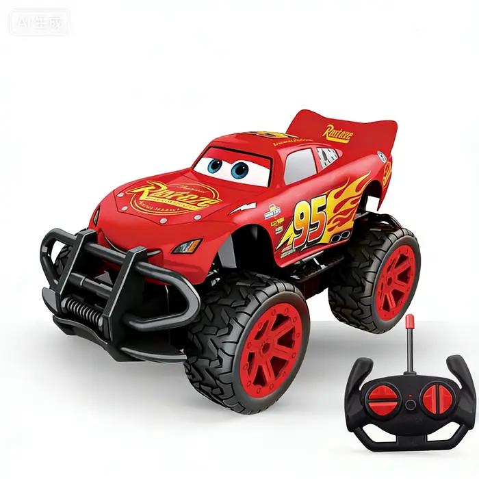 2026 Disney Anime Pixar Cars |   Voiture électrique télécommandée Lightning McQueen pour enfants |   Cadeaux d'anniversaire sur le thème des jeux de simulation de course