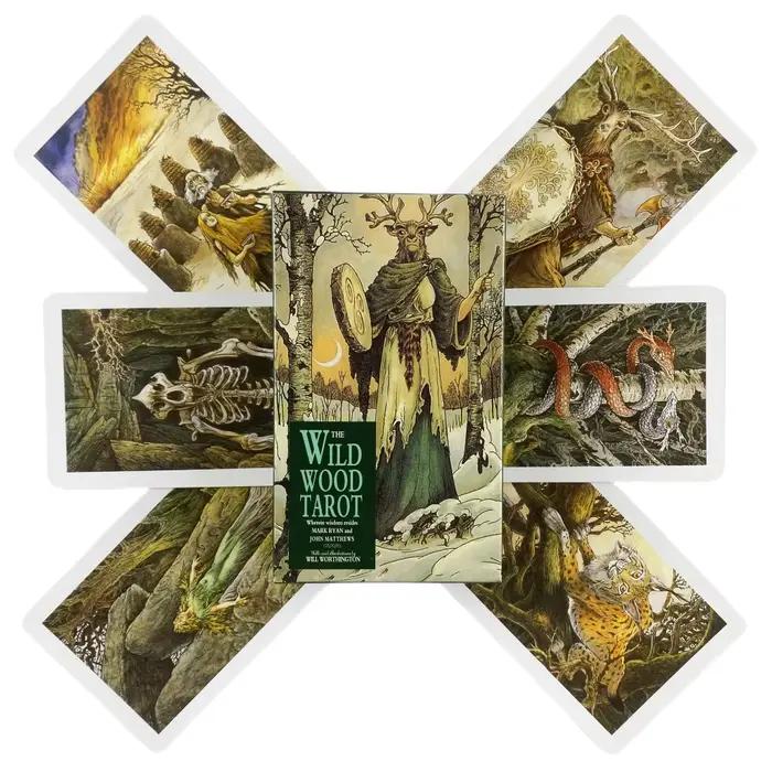Cartes de Tarot The Wild Wood A 78 Oracle, édition de Divination des visions anglaises, jeu de société
