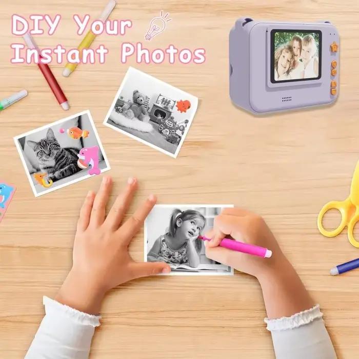 Appareil photo pour enfants à impression instantanée
