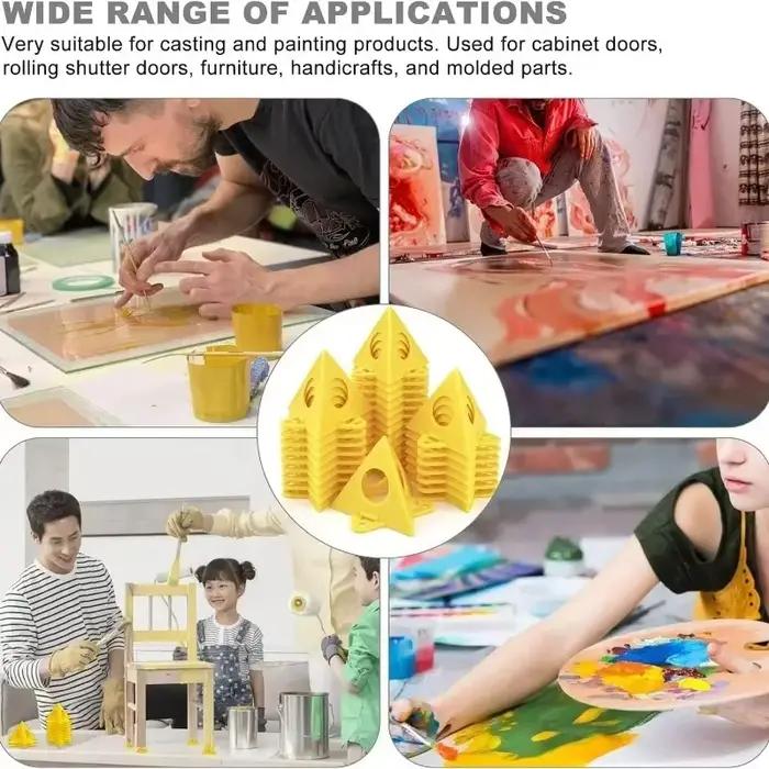 Mini-trépieds de support pyramidaux pour le travail du bois, supports de peinture triangulaires, blocs de coussin, ensembles d'outils auxiliaires