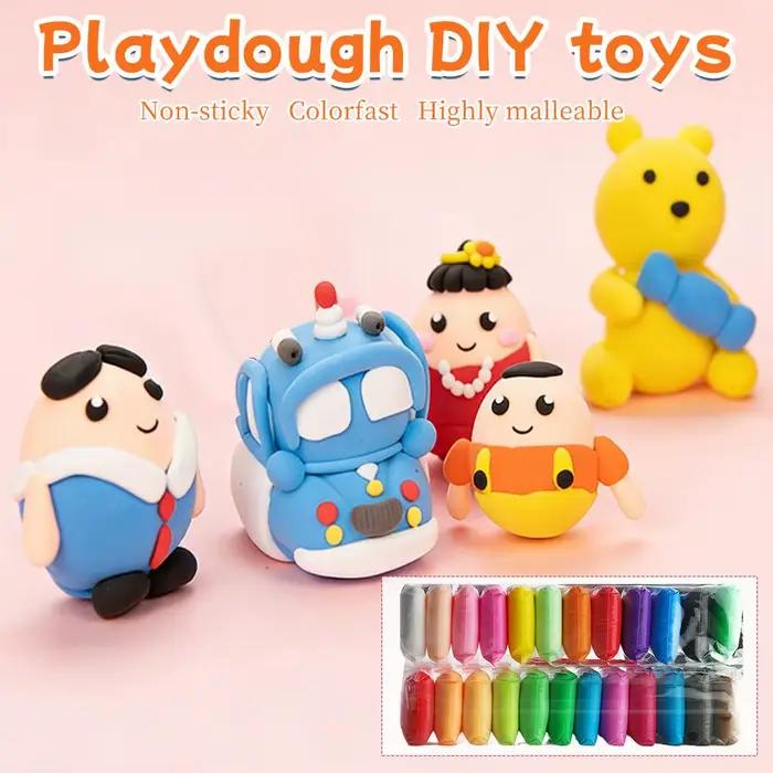 Kit d'argile magique à séchage à l'air, jouet de modelage non toxique pour enfants et tout-petits, couleurs vibrantes avec outils de luxe, projets artistiques créatifs