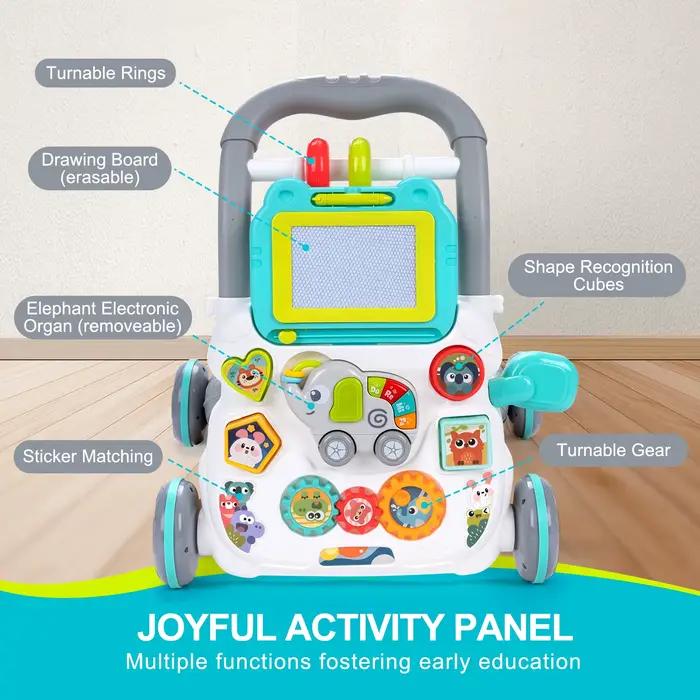 Jouets de marche pour bébé avec musique et tableau à dessin