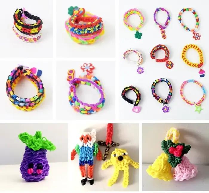 Bracelets à métier à tisser Double couleur