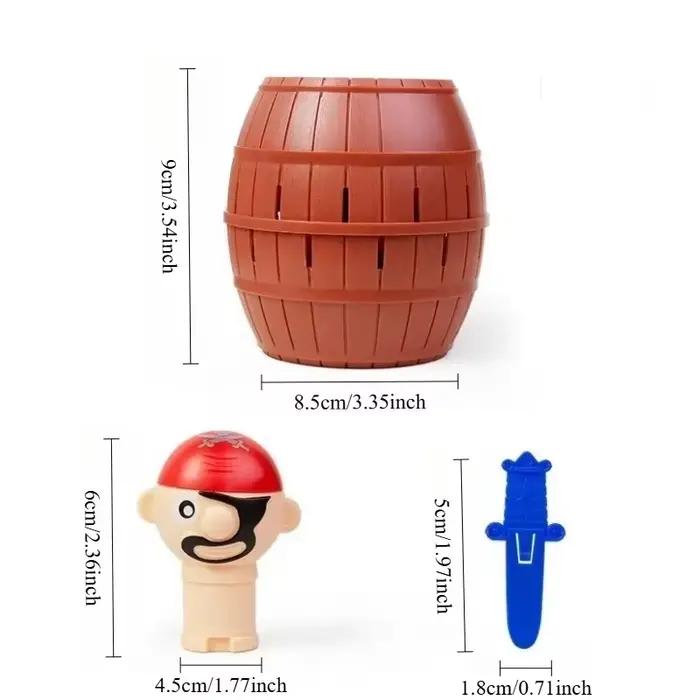 Jouet en forme de baril pirate avec épees sautantes pour enfants, jeux de société interactifs parent-enfant, jouets d'halloween pour garçons et filles