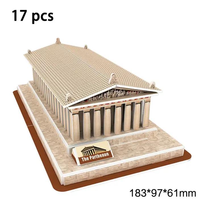 Puzzle 3D architecture Notre-Dame de Paris construction jeu éducatif enfant occasion spéciale cadeau historique français architecture trois dimensions construction simple papier haute qualité