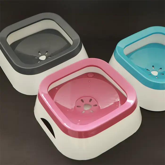Bol d'eau anti-éclaboussures pour chiens, 1l, grande capacité, abreuvoir pour chiens, chiot, chat, accessoires pour animaux de compagnie