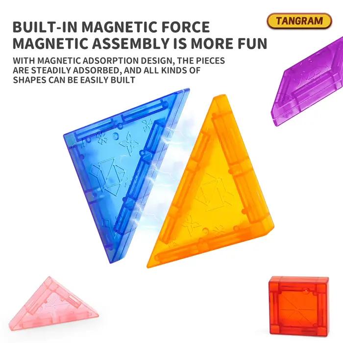 Puzzle magnétique Tangram géométrique 3D