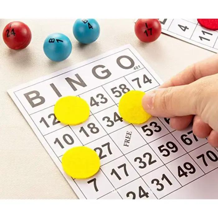 Cartes de jeu de Bingos jetables