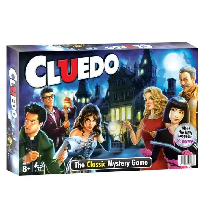 Jeu de société classique Cluedo avec cartes et plateau de jeu pour le plaisir en famille