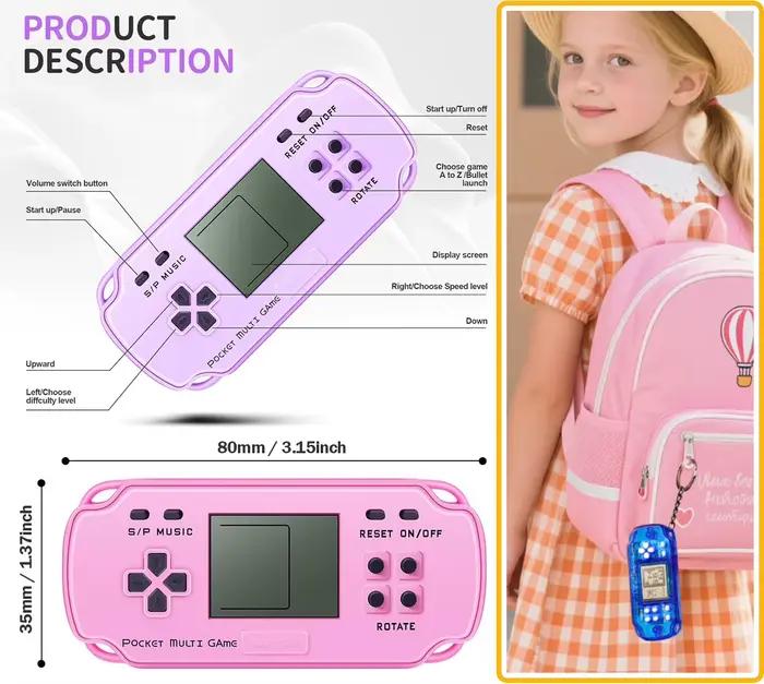 12-120 mini consoles de jeu portables porte-clés