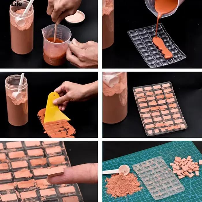 Mini Brique de Construction en Silicone pour Table de Sable