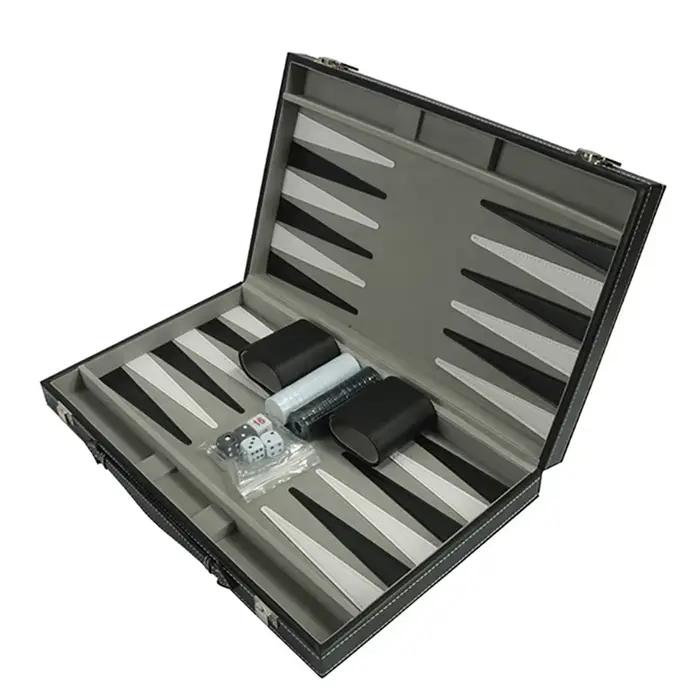B78B-2X ensemble de Backgammon-classique 14.75 pouces ensembles de Backgammon pour adultes jeu de société