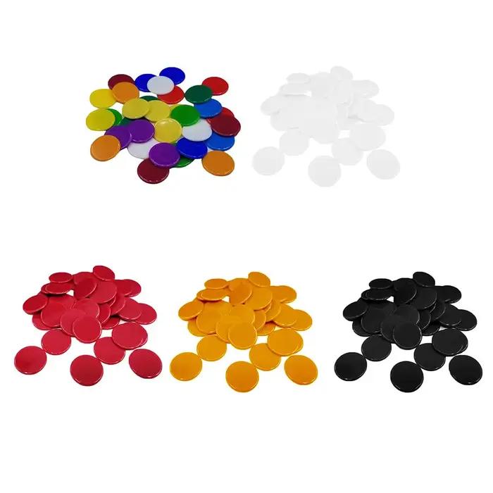 100 pièces puces de Bingo petits compteurs d'apprentissage marqueurs disques jetons de jeu mathématiques numéro salle de classe enfants jeux pour enfants