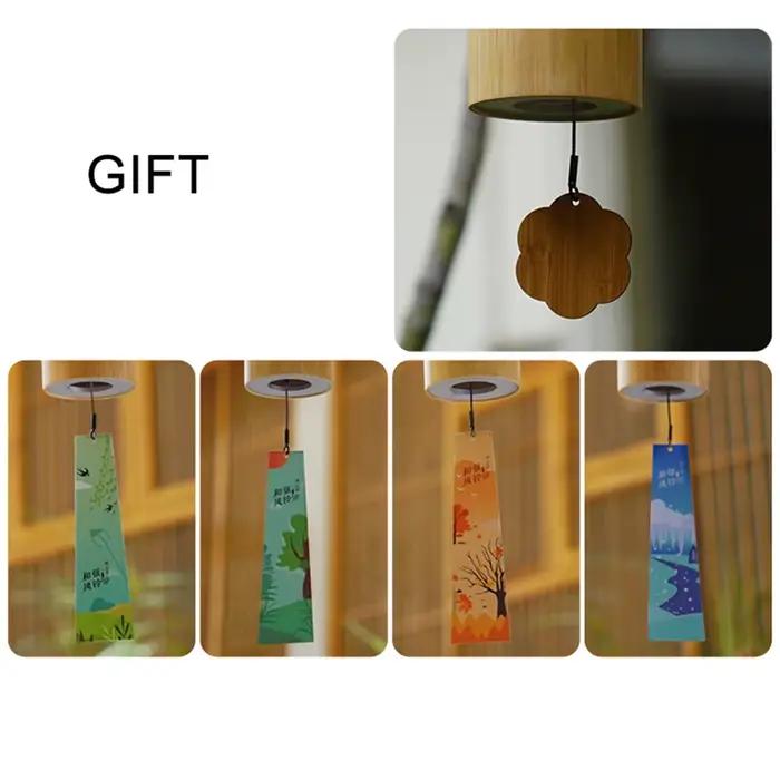 Carillon éolien en bambou fait à la main, UL, musique, extérieur, jardin, maison, méditation, cloche, yoga, son, guérison, cadeaux, tendance