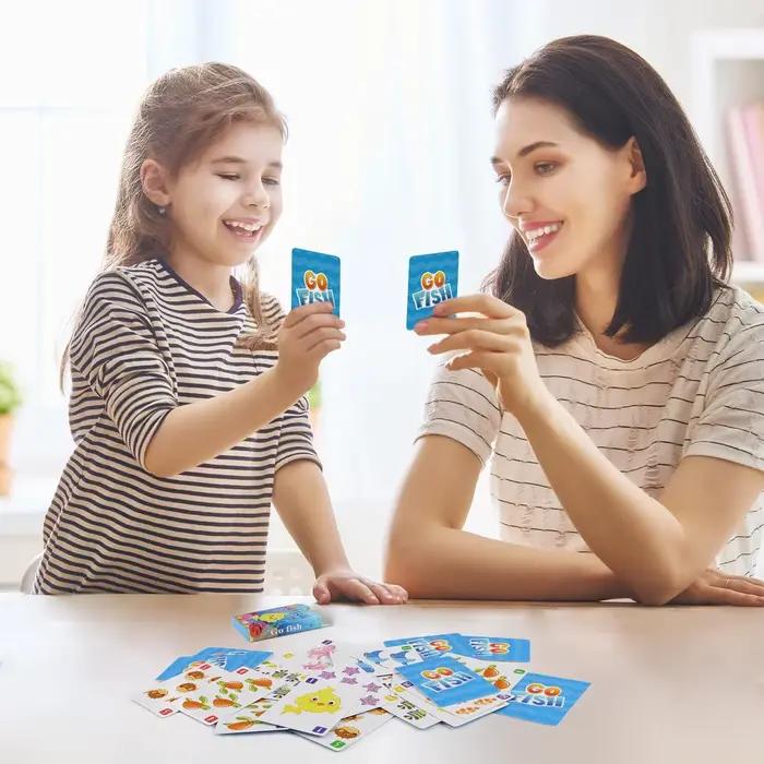 [Go Fish, Old Maid Card Games] Jeu de cartes pour enfants de 4 à 8 ans, tout-petits de 2 à 4 ans, facile à apprendre, idéal pour les cadeaux dans les paniers de Pâques