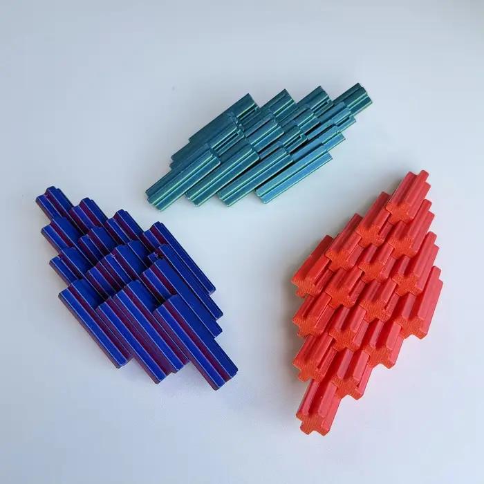 Ornement de bureau anti-stress Slime Cross Cube