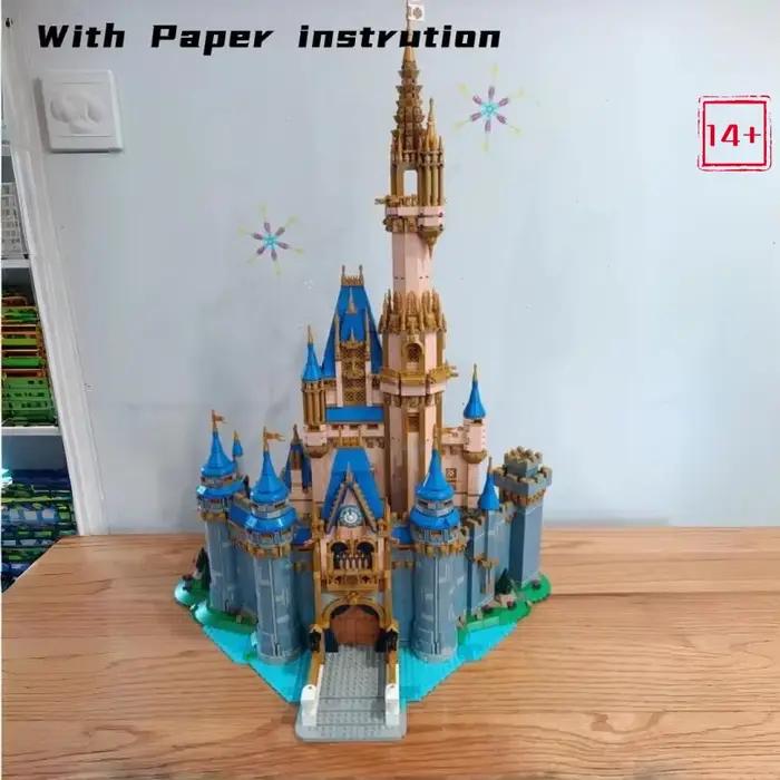 4837 pièces Blocs de construction Disney Castle and Grounds, haute difficulté, briques d'assemblage pour adultes, modèle de construction de films, jouet pour adultes, cadeau