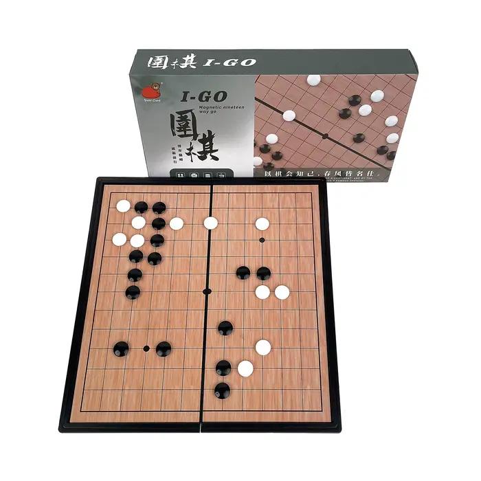 Jeu de Go 13x13 Table Portable Classique pour Voyage Traditionnel Plateau de Baduk Weiqi Occasions Spéciales Loisirs Familiaux Éducation Critique Stratégie