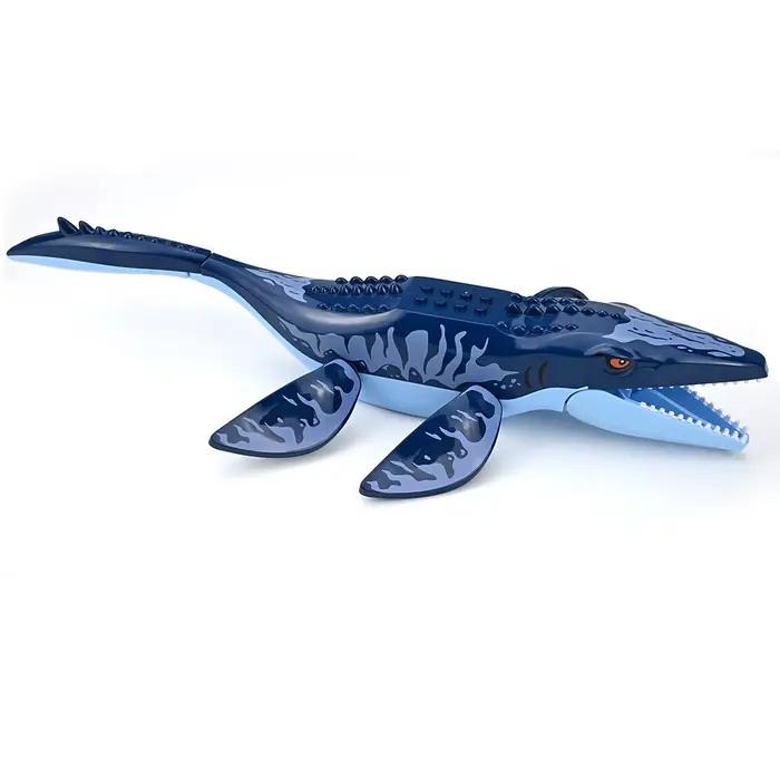 Briques de construction éducatives DIY : Grandes figurines de Mosasaurus