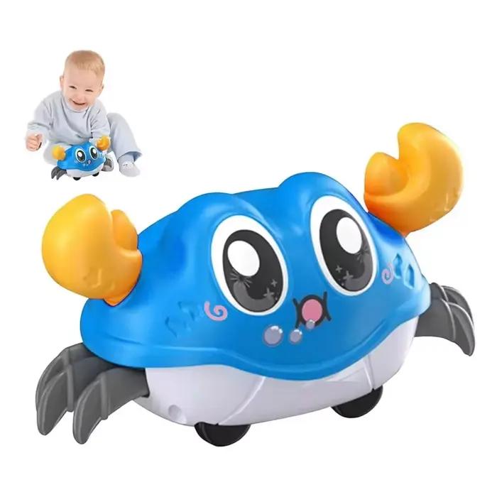 Crabe rampant ventre temps marche danse jouet babil apprentissage sensoriel double force marche ramper enfant jouet occaions speciales enfants 25 36 mois