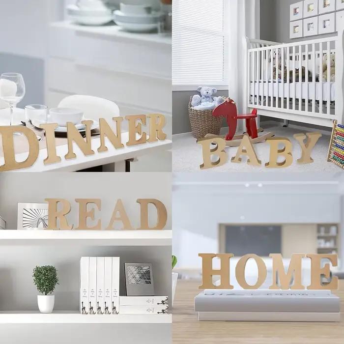 Lettres en bois designables de 8 pouces
