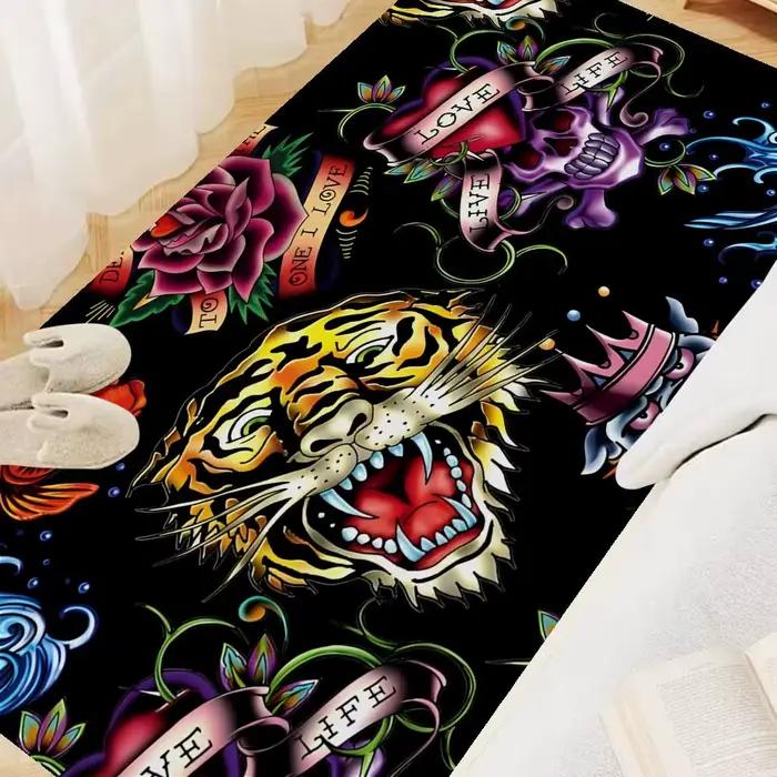 E-Ed h-hardy tatouage tigre jeu Film longs tapis Style nordique maison paillasson salle de bain-toilettes tapis chambre chevet zone tapis