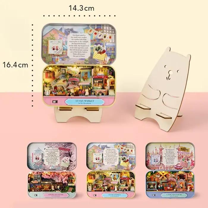 Maisons de course en bois bricolage pour filles