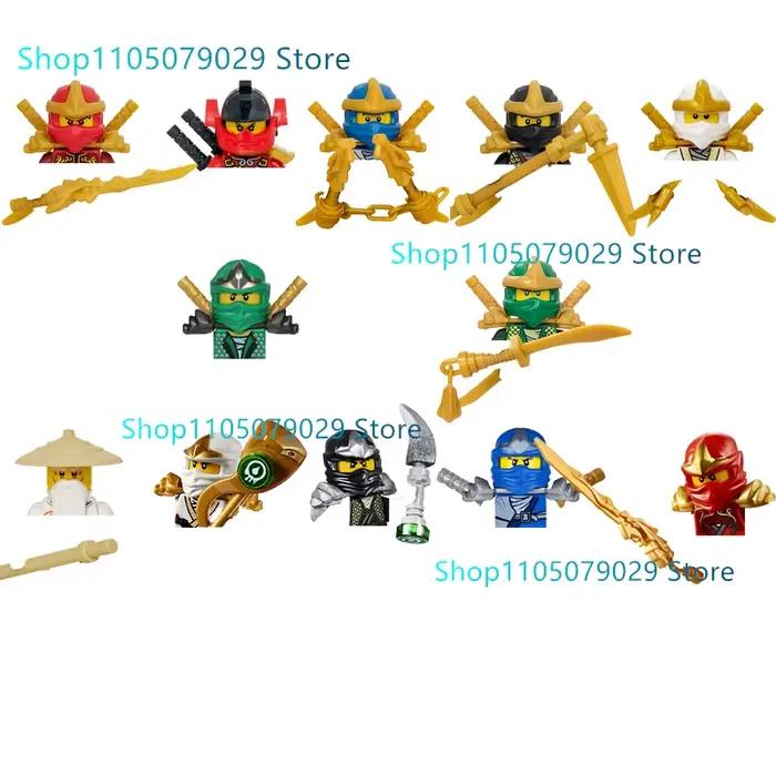 Figurines de dessins animés Ninja Jay Lloyd Kai Zane Nya Cole Harumi, blocs de construction, jouets en briques, modèle, cadeaux d'anniversaire pour enfants