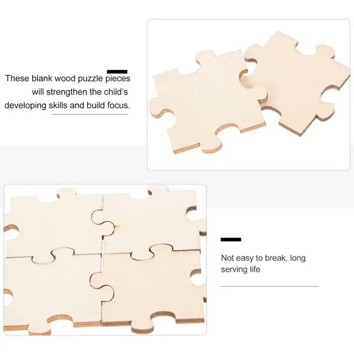 Puzzle en bois inachevé 2/3/4cm