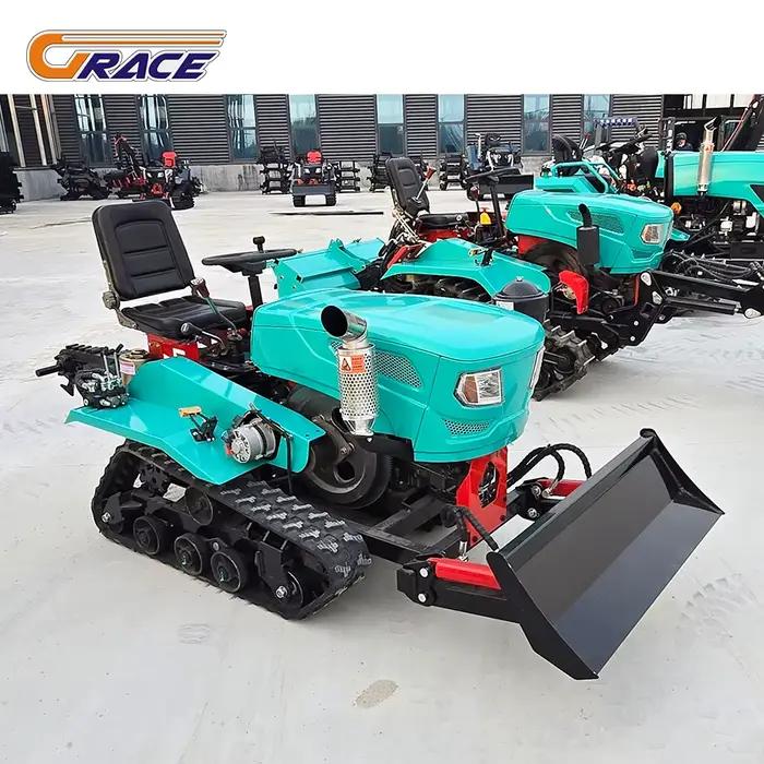 Nouveau tracteur chenillé 80 CV en promotion – Machine de construction hydraulique avec marteau et pince à griffes