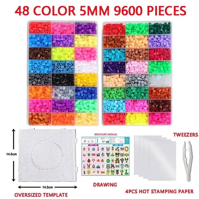 72 couleurs 5mm /2.6mm ensemble de perles de fusion Pixel Art Puzzle Hama
