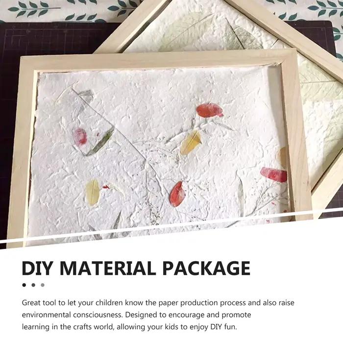 Cadre de fabrication de papier en bois