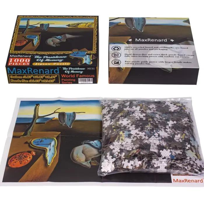 Puzzle 1000 pièces pour adultes, jouet de Collection de beaux-arts, Salvador Dali, la persistance de la mémoire