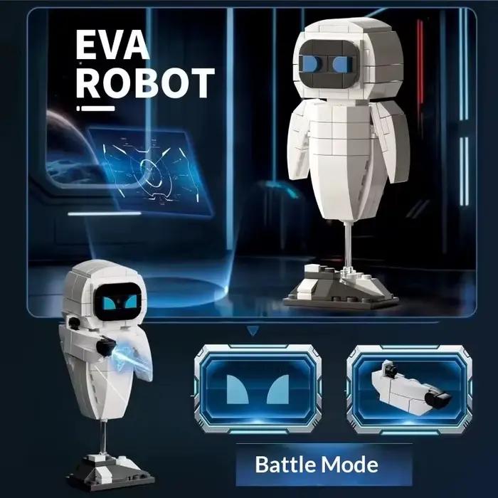Kit de montage de robot Walli Eva Technology, modèle de poupée mobile, jouet éducatif pour garçon, jouet de montage, blocs de construction
