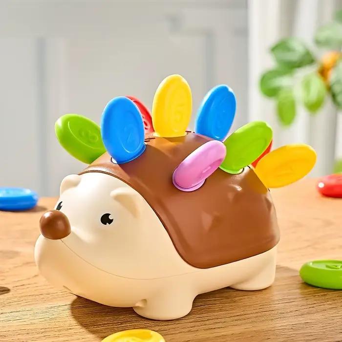 Jouet éducatif pour enfants avec hérisson en peluche