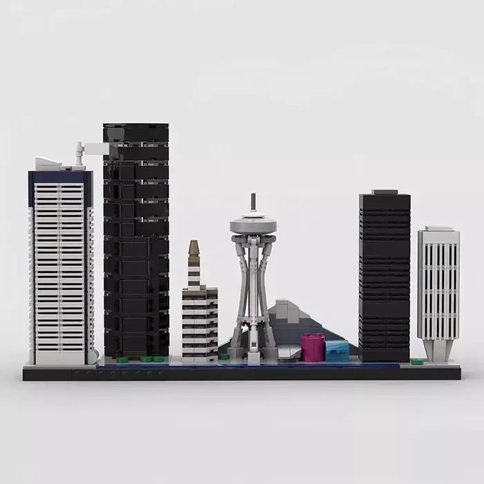 Bricklink City Skyline ensembles Kuala Lumpur Macao Washington Amsterdam Kyoto Seattle séoul Rome Street View blocs de construction jouets