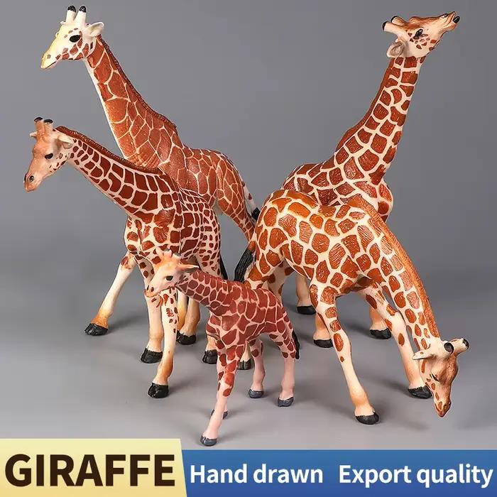 Ensemble de girafe du monde de la faune africaine