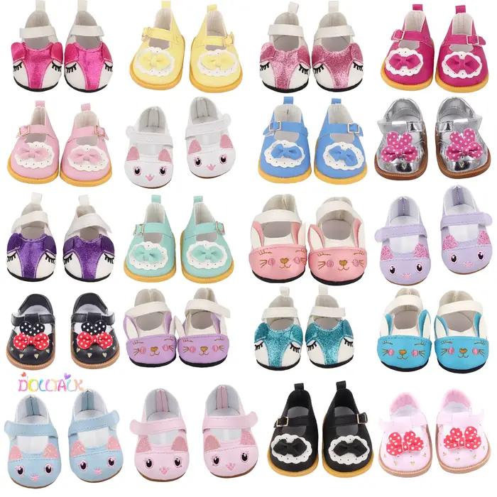 Chaussures à nœud de dessin animé mignon pour fille américaine