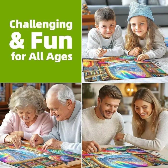 Puzzle en bois 1314/1000/520 pièces pour salle de couture adulte, chambre à coucher, salle de jeux, salon, décoration de maison, cadeau de fête d'anniversaire