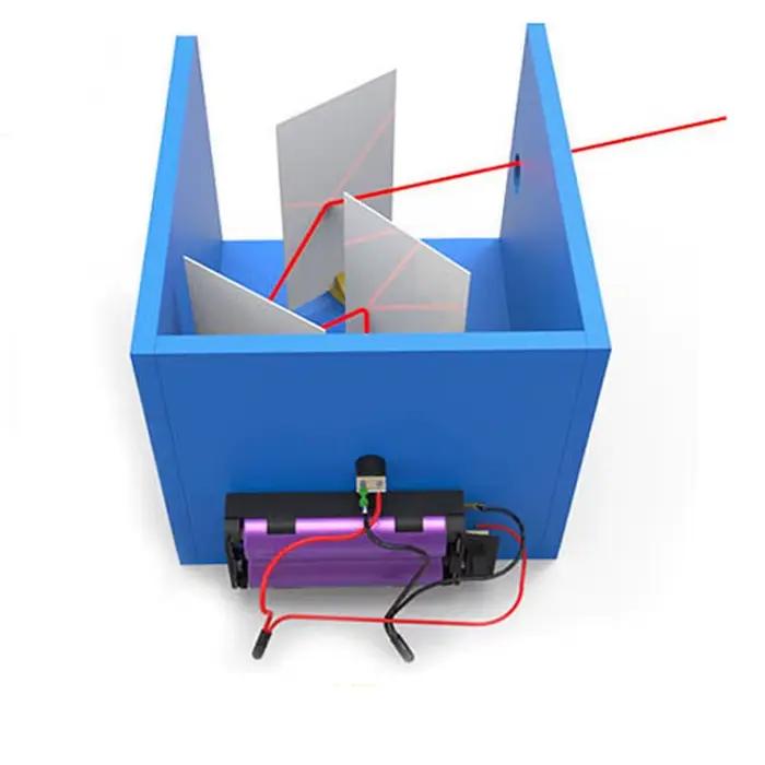Expérience de réflexion lumineuse pour adolescents jouet d'invention éducatif miroirs plats stylos laser table combinée occasions spéciales cadeau de Noël