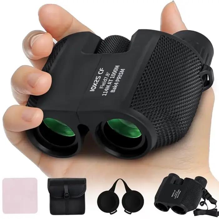 Jumelles 10X25 HD Mini télescope Portable BAK4 FMC