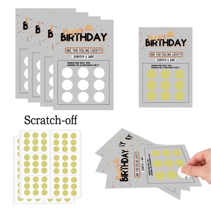 Carte de jeu d'anniversaire surprise