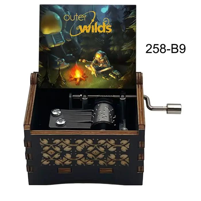 Boîte à musique populaire Outer Wilds, mélodie Travelers' Encore, mouvement à 18 notes, gravure laser, cadeau spécial et mignon pour les fans et les amis
