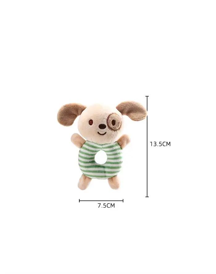 Hochet en peluche pour bébé de 0 à 24 mois