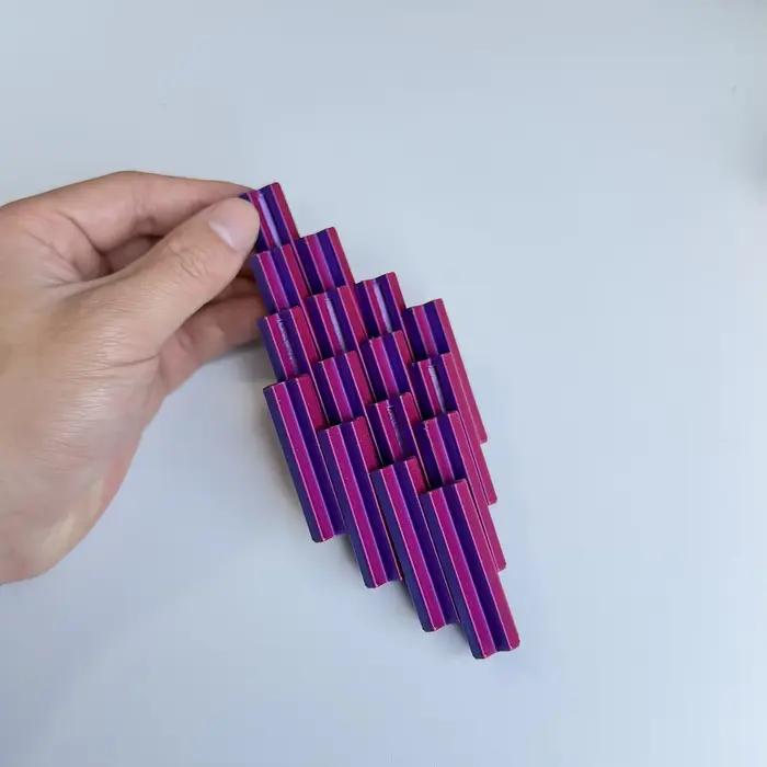 Ornement de bureau anti-stress Slime Cross Cube