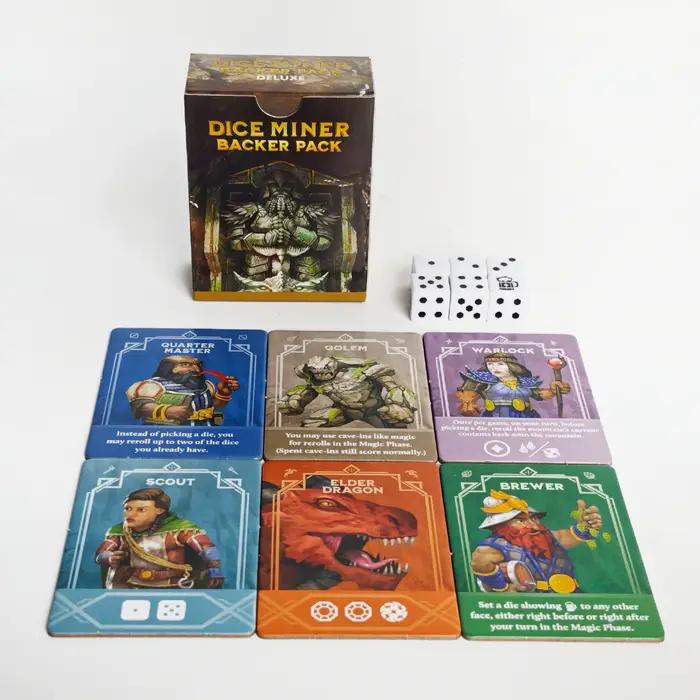 Jeu de société Dice Miner, Backer Pack, jeu de stratégie avec dés, idéal pour les fêtes de famille, cadeau idéal pour les festivals et les anniversaires