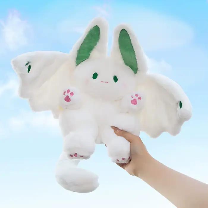 Lapin blanc volant en peluche
