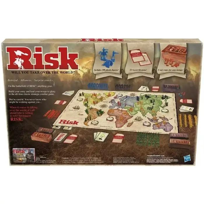 Jeux de société Risk - Game of Strategic Conquest - 2 à 5 joueurs - Jeux de société familiaux - Âges 1