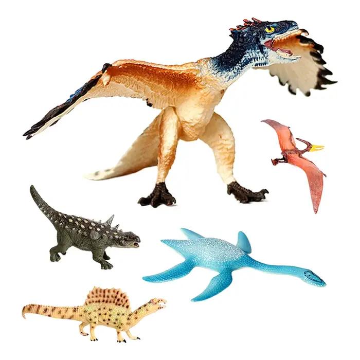 Jouet dinosaure brachiosaure vélociraptor Mosasaurus T rex Spinosaurus Figurines jurassique monde parc dinosaures Dino figurine d'action